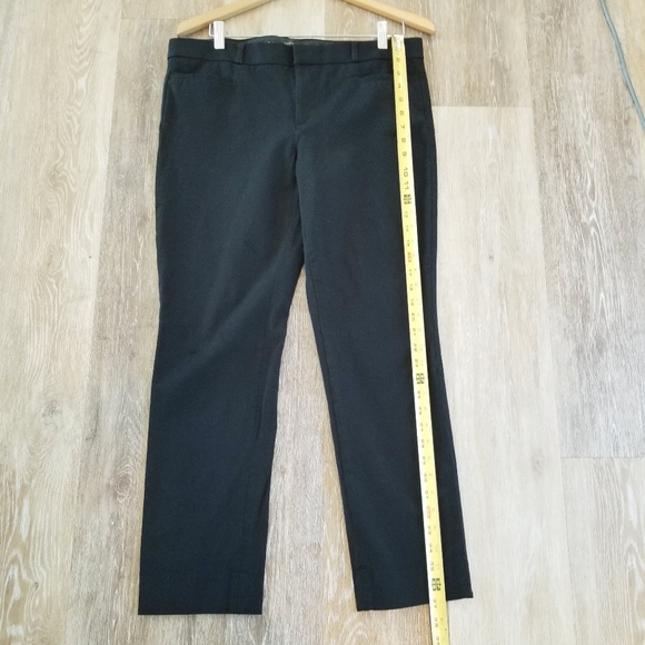 Banana Republic Women's Sloan Fit Black Straight Leg Trouser Pants Stretch sz 12 - Picture 10 of 16